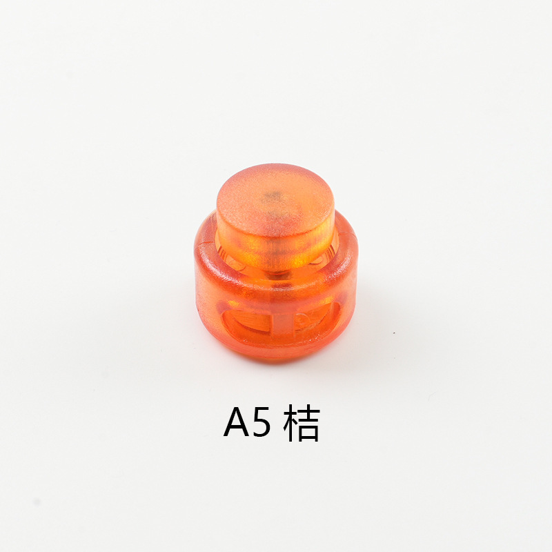 プラスチックスプリングバックル、透明弾性ロープバックル、衣類ロープ、ゴムバックル、キャンディーカラーバックル、カラフルなダブルシュリンクバックル|undefined