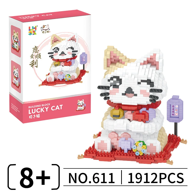Constructor toy Cherry Tree, modular building kit with LED option, desk decorative model
