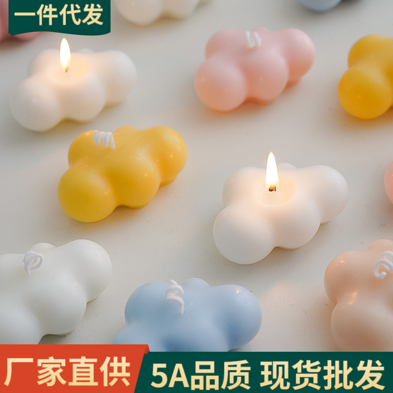 Velas de aromaterapia de nubes, sensación de atmósfera, regalo de cumpleaños creativo, adornos hechos a mano al por mayor, fragancia, regalo de mano, cera