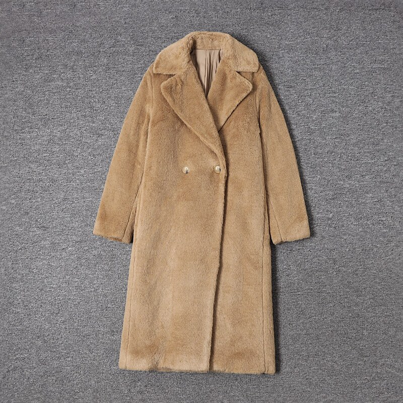 Chunyuan Single Brand Win~e Teddy Bear Fur Outwear Italian Imported Fabric Big Women's Classy Brand Europe Chunyuan Single Brand Win~e Teddy Bear Fur Outwear Italian Imported Fabric Big Women's Classy Brand Europe
