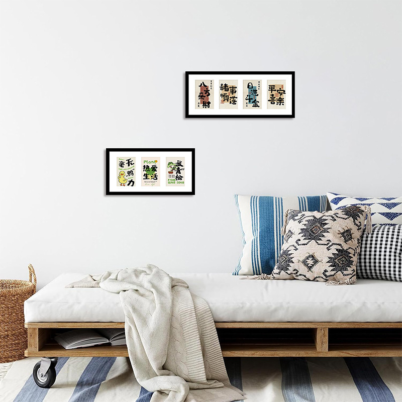 Simple Style Decorative Picture Frame Empty Frame Living Room Desktop Photo Frame Ornaments Four-Hole Copywriting Frame Source Manufacturer Wholesale