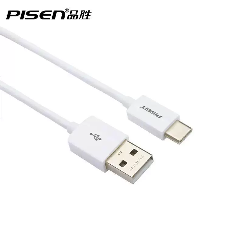 Type-C Data Cable (PISEN) — Fast Charge 6A/120W, Multiple lengths 1–2 m