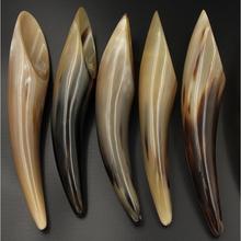 天然白牦牛角刮痧按摩板筒桶茶勺空心足底棒拨筋全身通用