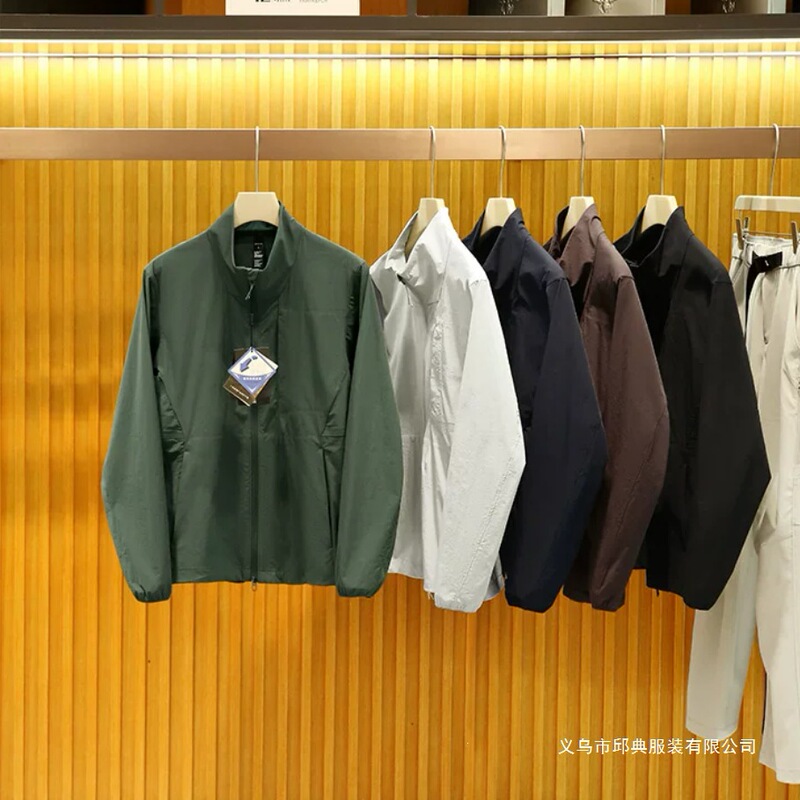 Luping replacement! Stand-up collar jacket, outdoor commuting functional softshell jacket for men, spring and autumn thin style, sun protection, windproof, single-layer Luping replacement! Stand-up collar jacket, outdoor commuting functional softshell jacket for men, spring and autumn thin style, sun protection, windproof, single-layer