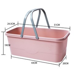 拖把桶長方形單桶洗拖把拖地桶家用單賣清洗桶手提墩布桶方桶50cm