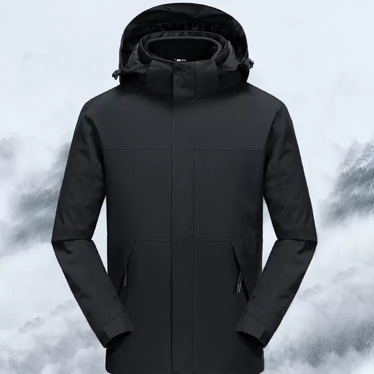 三合一冲锋衣男女款防水防风登山服抓绒内胆两件套工作服可印logo