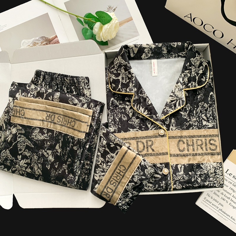 5057#블랙 골드 나비 - 여성용