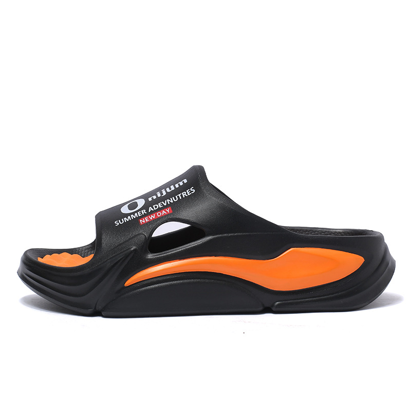 Zapatillas pareja verano 2025 nuevo estilo casual ropa exterior suela gruesa ligera pisando mierda chanclas de vadeo en la playa para hombres