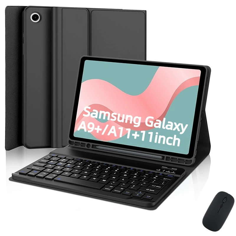 Suitable for Samsung A9+ Tablet Protective Case A11Plus Magnetic Bluetooth Keyboard Leather Case X210 Cross-Border Shipping
