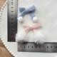 Knitted wool with fur ball bow DIY accessories cute headwear mobile phone shell clothes accessories handmade materials batch