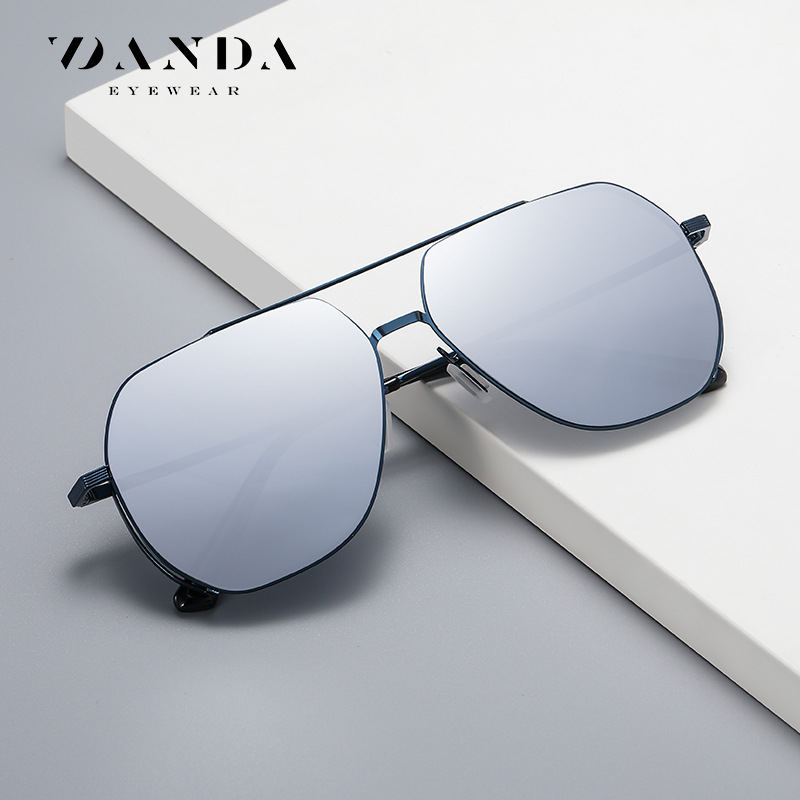 Gafas de sol Tiktok hombres gafas polarizadas JS8515 conductores de conducción a prueba de UV moda multilateral gafas de sol coloridas