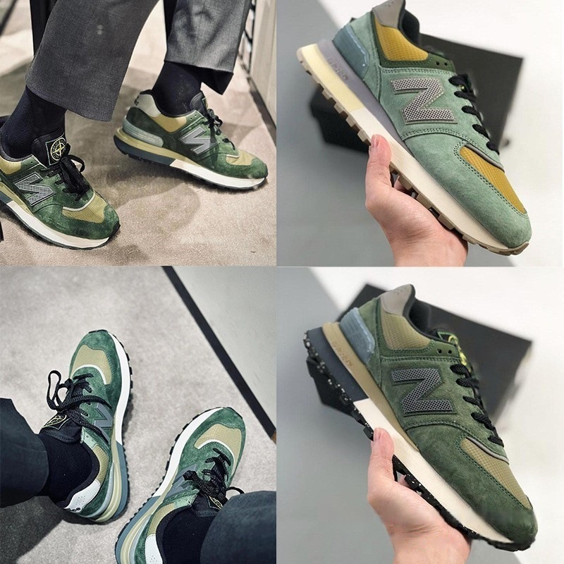 Zapatos Pitian NB574 nuevos zapatos de correr para hombres y mujeres piedra isla pareja zapatos de skate casuales conjuntos