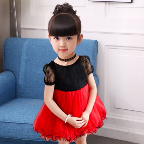 Summer dress, summer baby girl Korean style skirt, children's lace princess dress, child tutu skirt