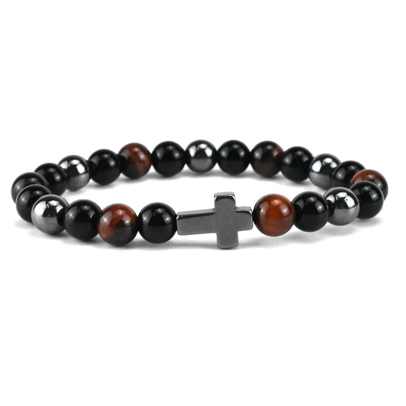 Агатовый бус bracelet браслет для мужчин и женщин эластичный ремешок для любимого