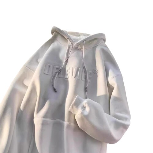Cross-border American-style hooded sweatshirt for men 2024 autumn and winter new Hua cotton youth jacket for men versatile casual top