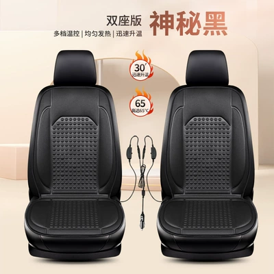 12V Seat Cushion Car Universal | Multi-function pad - szm-star-point-cloth-mysterious-black-12v-double-seat-heating