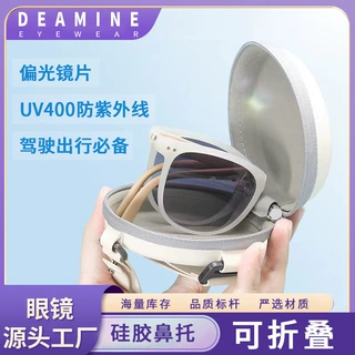 定制OEM贴牌折叠墨镜男高品质偏光太阳镜批发UV400网红同款