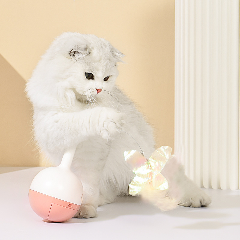 Botella de vino simple gato juguete resistente a los mordiscos gato divertido palo gato comida eléctrica Bola divertido gato vaso gatito aliviar congestionado juguete