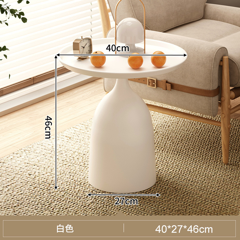 Mesa pequeña, sala de estar, sofá doméstico, mesa lateral, balcón, mesa redonda pequeña, mini mesa de centro, mesa de almacenamiento junto a la cama, mesita de noche de hierro