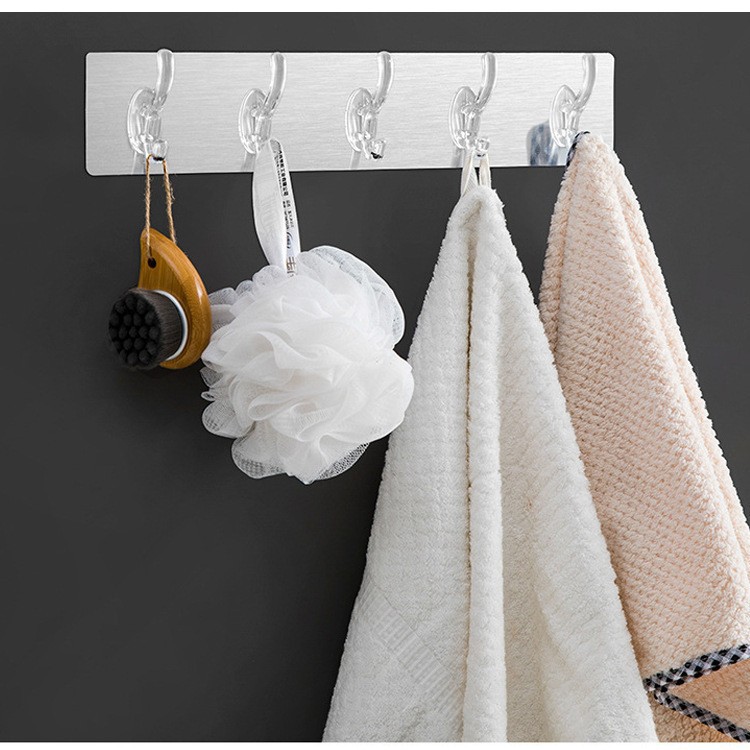 Ganchos de pared de cristal para uso doméstico, montaje en fila, sin taladro, transparentes, sin rastro, resistentes, para detrás de puertas, cocina, baño, sin clavos.