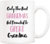 Only the best series Grandma Ceramic Coffee Mark Cup Grandpa Papa Dad