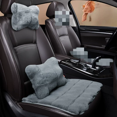Wool pad – wool cushion universal seat cushion - gray-headrest-lumbar-support-seat-cushion