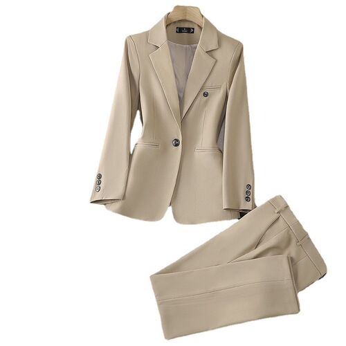 New Bussard women's long-sleeved professional suit—formal set for interviews, sales work, and office wear 8512