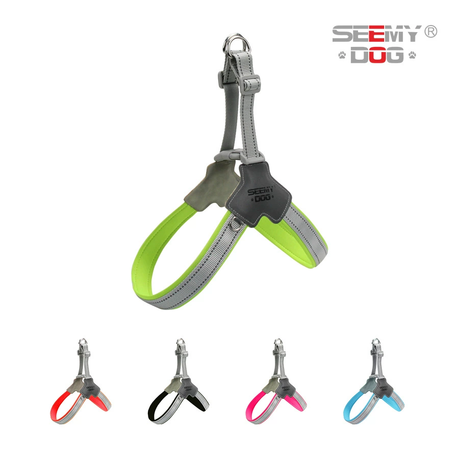 Новая популярная многоцветная летняя дышащая необтягивающая светоотражающая Y-образная шлейка для собак с функцией тяги