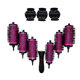 Modeling round roller comb massage hair curling hair comb detachable assembly hair comb set factory wholesale aluminum tube comb
