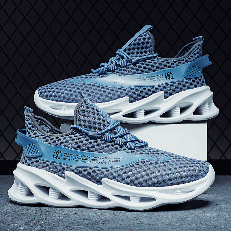 Zapatos de hombre Sandalias de verano 2025 nuevo estilo malla transpirable hueco zapatos de malla exterior zapatos de moda deportivos de playa ligeros delgados