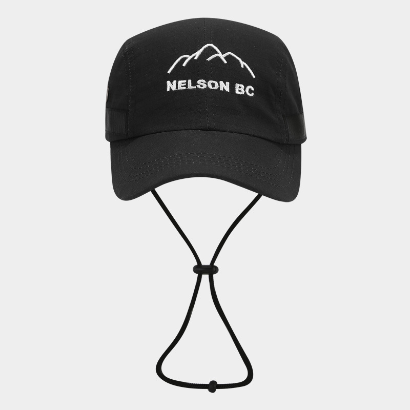 Gorra de béisbol de secado rápido con bordado de letras de montaña, nueva moda 2025, transpirable con correa cortavientos, para mujer y hombre, ideal para ciclismo.