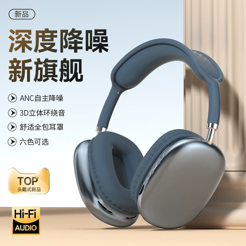 Auriculares Bluetooth P9 transfronterizos, 5.3 paquetes, auriculares con música para los oídos, deportes inalámbricos, batería de batería ultralarga, tarjeta universal