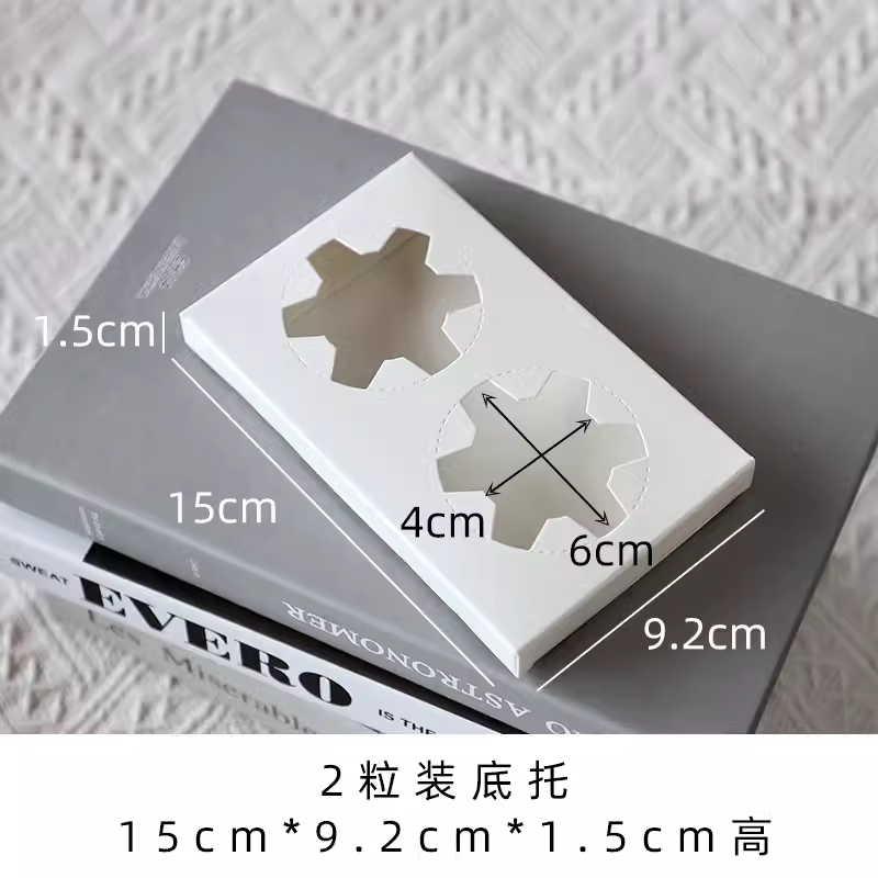 Caja de cartón de embalaje de tarjetas blancas pequeña caja de punto occidental horneado caja de pastel de cumpleaños caja de corte caja de mousse caja de lasana