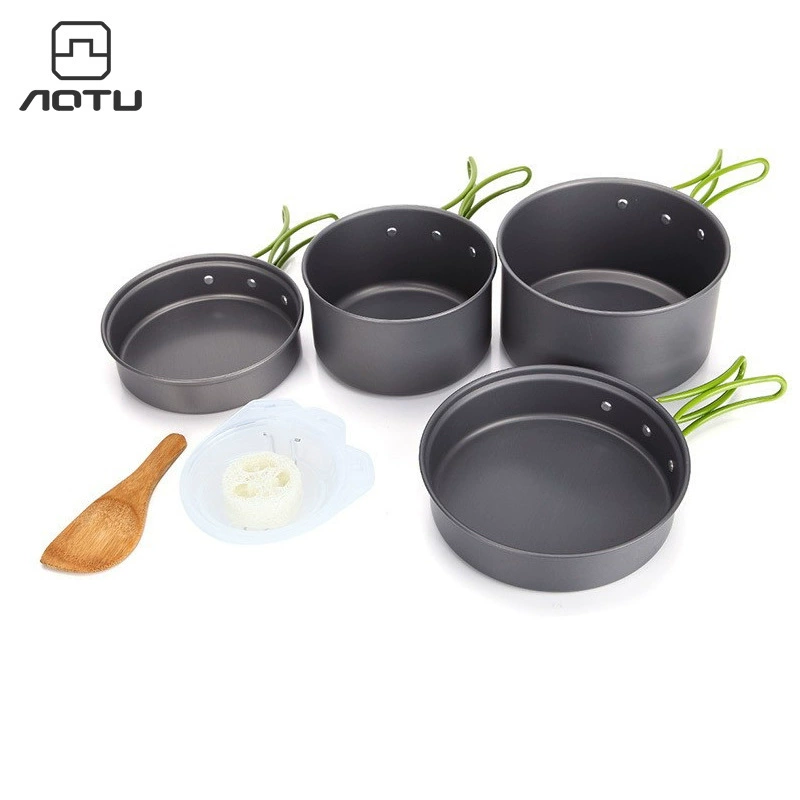 Самый продаваемый набор походной посуды Amazon для 2-3 человек, портативный набор для пикника и походов, модель DS-301