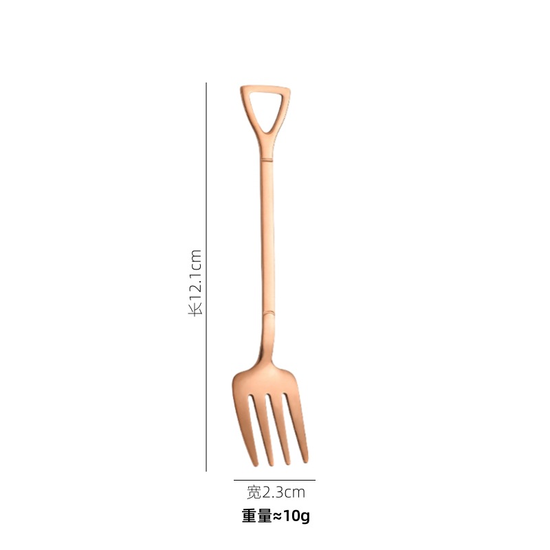 포크 12cm 로즈 골드