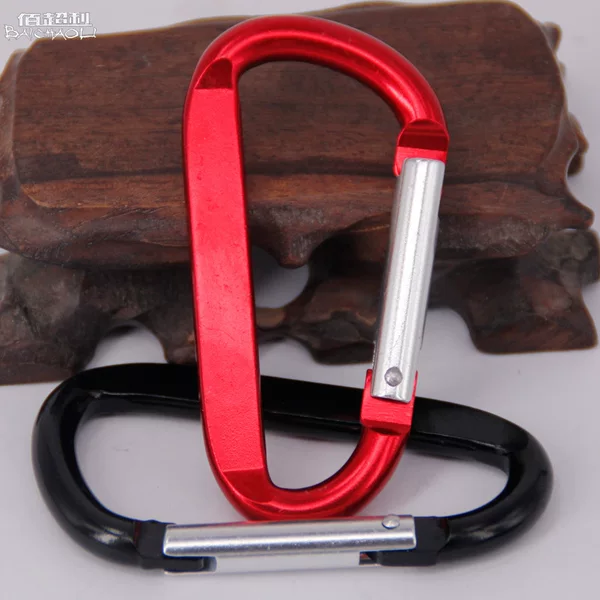 Baicoli No. 8 D-type high quality compressed mountaineering buckle aluminum alloy color safety quick hanging accessories hook