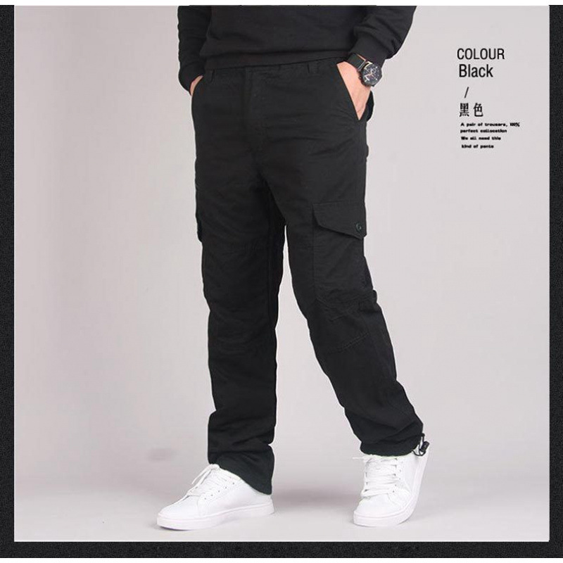 Genuino venta al por mayor primavera y otoño nuevos monos al aire libre pantalones casuales de montañismo sueltos rectos de algodón puro para hombres