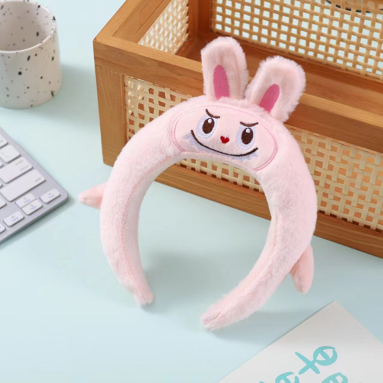 Estrellas de esponja extrañas lindas mujeres lavado de la cara máscara de presión de cabello maquillaje fotos otoño invierno joyas para el cabello