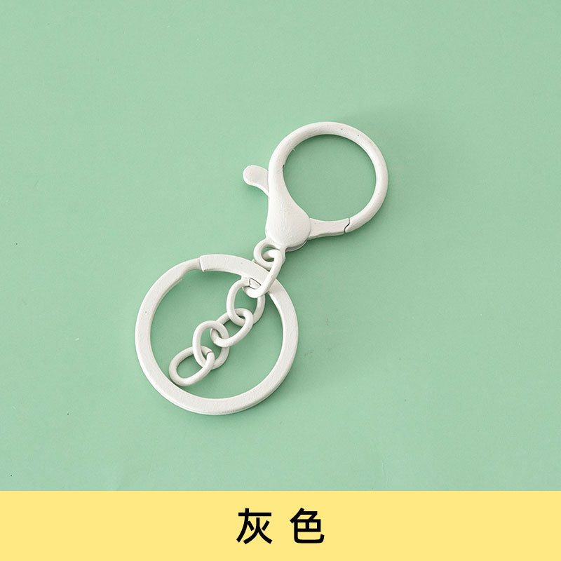 焼き漆ロブスターバックル三点セットのキーホルダーに金属のキーホルダーを掛けます。|undefined