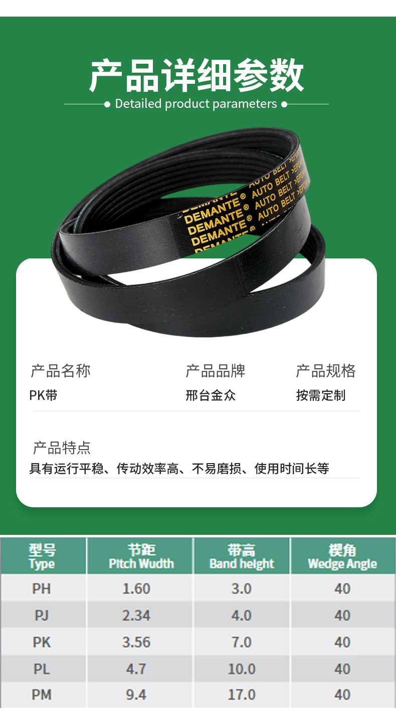 8Pk1415 Belt Is Suitable for Cummins Engine, Car Excavator Fan Belt, Rubber Transmission Air Conditioning Belt