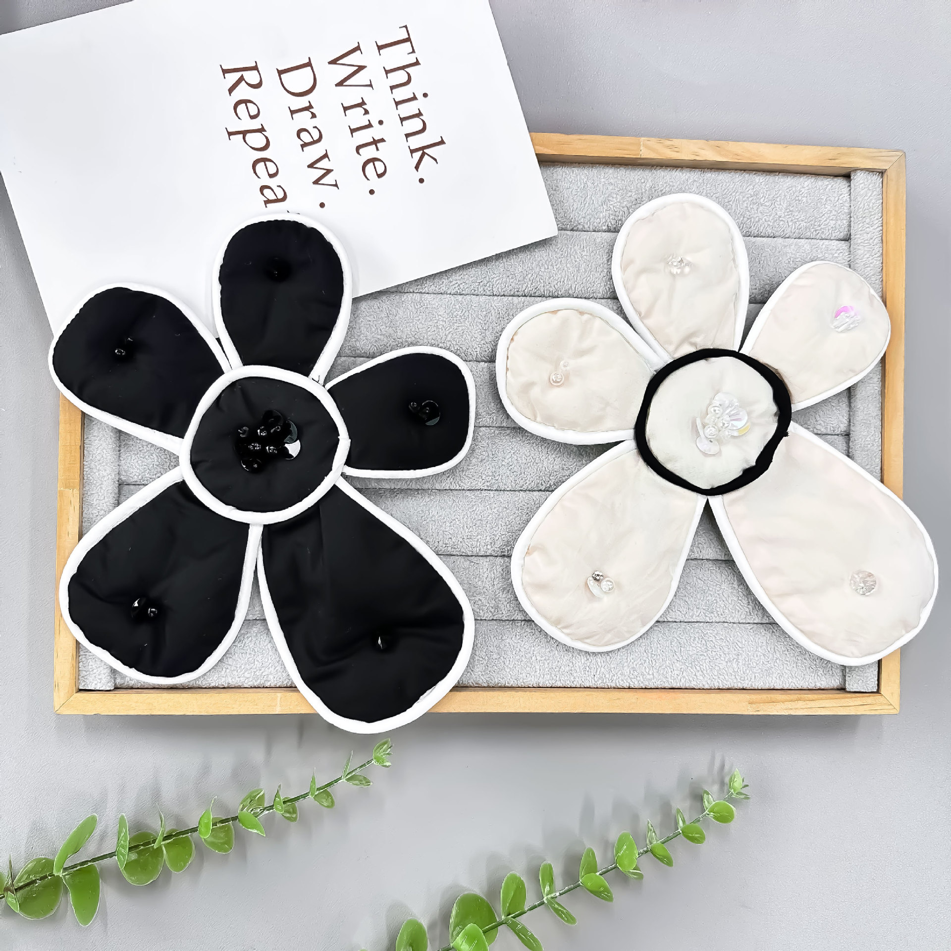 Nuevo bordado de moda relleno de algodón accesorios de flores vestido camisa zapatos sombreros abrigo colgante decoración