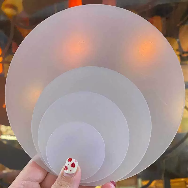 Acrylic keychain large transparent, multiple sizes and thicknesses, hole or poreless