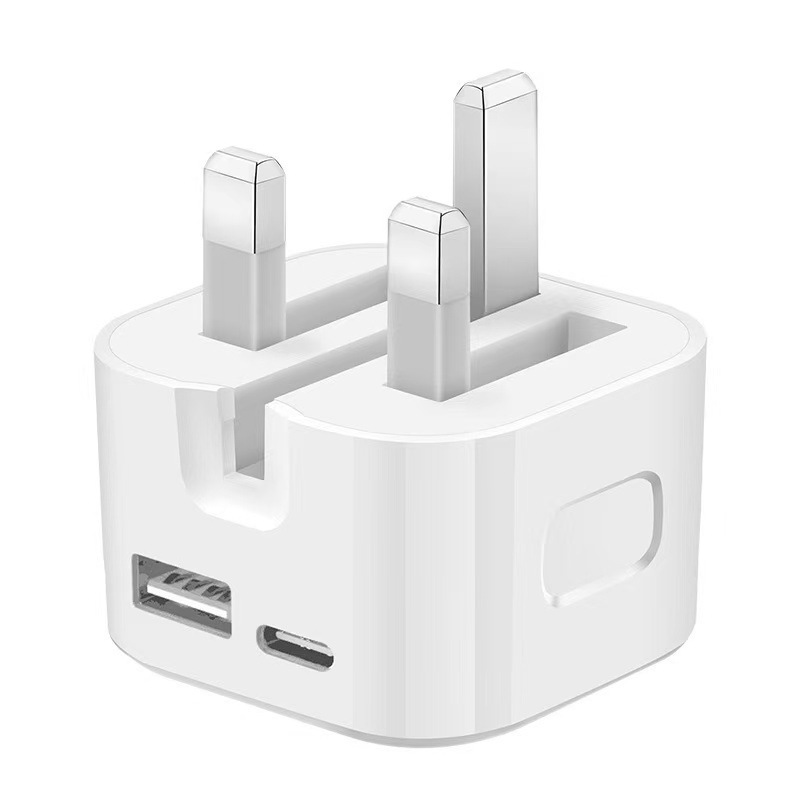 跨境35WA+C英规充电器双口快充头适用于苹果安卓手机USB+PD充电头|undefined
