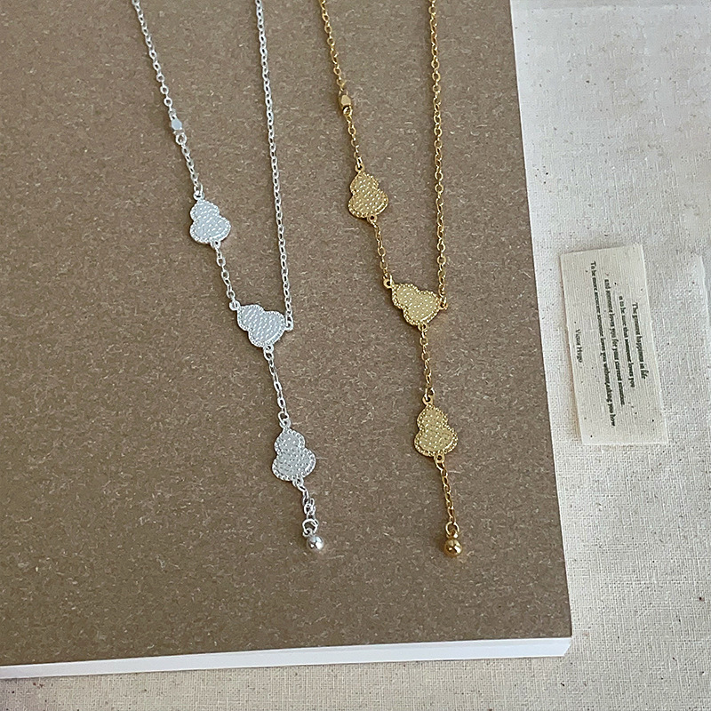 轻奢细闪葫芦流苏项链女气质高级感个性独特时尚潮流颈链锁骨链|undefined
