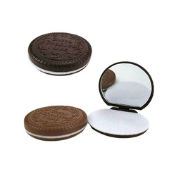 T chocolate sandwich cookie makeup mirror chocolate makeup mirror folding comb