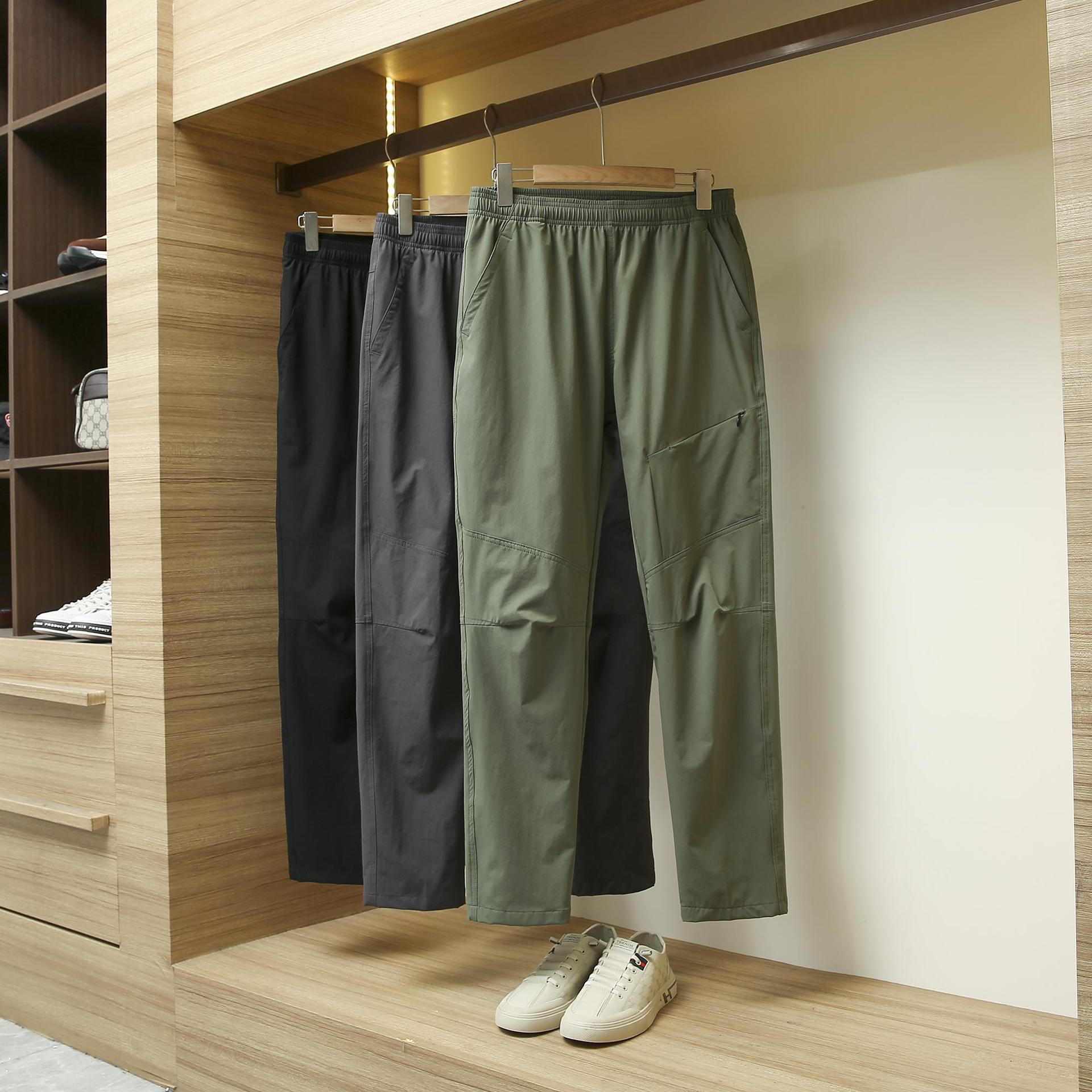 2024鳥家夏季戶外運動休閒長褲工裝褲涼感彈力速干褲衝鋒褲登山褲