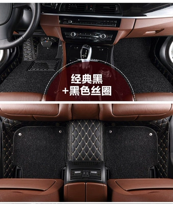 full-coverage car floor mats — Modelə uyğun ayaqaltı - classic-black-black-silk-loop