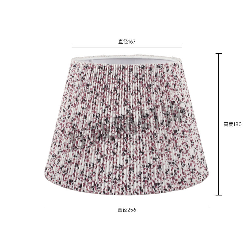 Pantalla de lámpara de parche plano plisado, pequeña lámpara de mesa de tela de dormitorio floral fresca, pantalla de lámpara, lámpara de pie de hotel, accesorios de carcasa de pantalla de lámpara