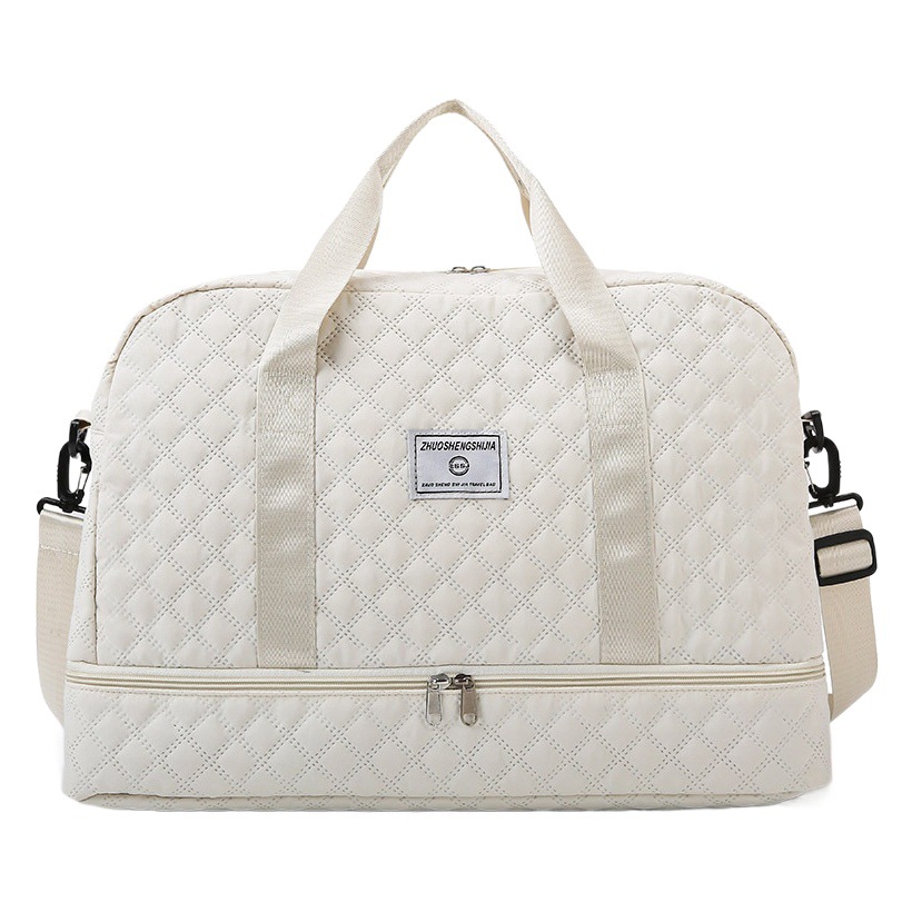 Moda corta distancia viaje rombo seco y húmedo separación deportes bolso de yoga fitness bolsa de gran capacidad de almacén de zapatos bolsa de viaje