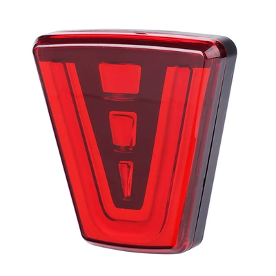 New car lights V-shaped burst flash highlight brake lights modified led driving warning reversing cruise tail lights pilot lights (Brake light) - red-shell
